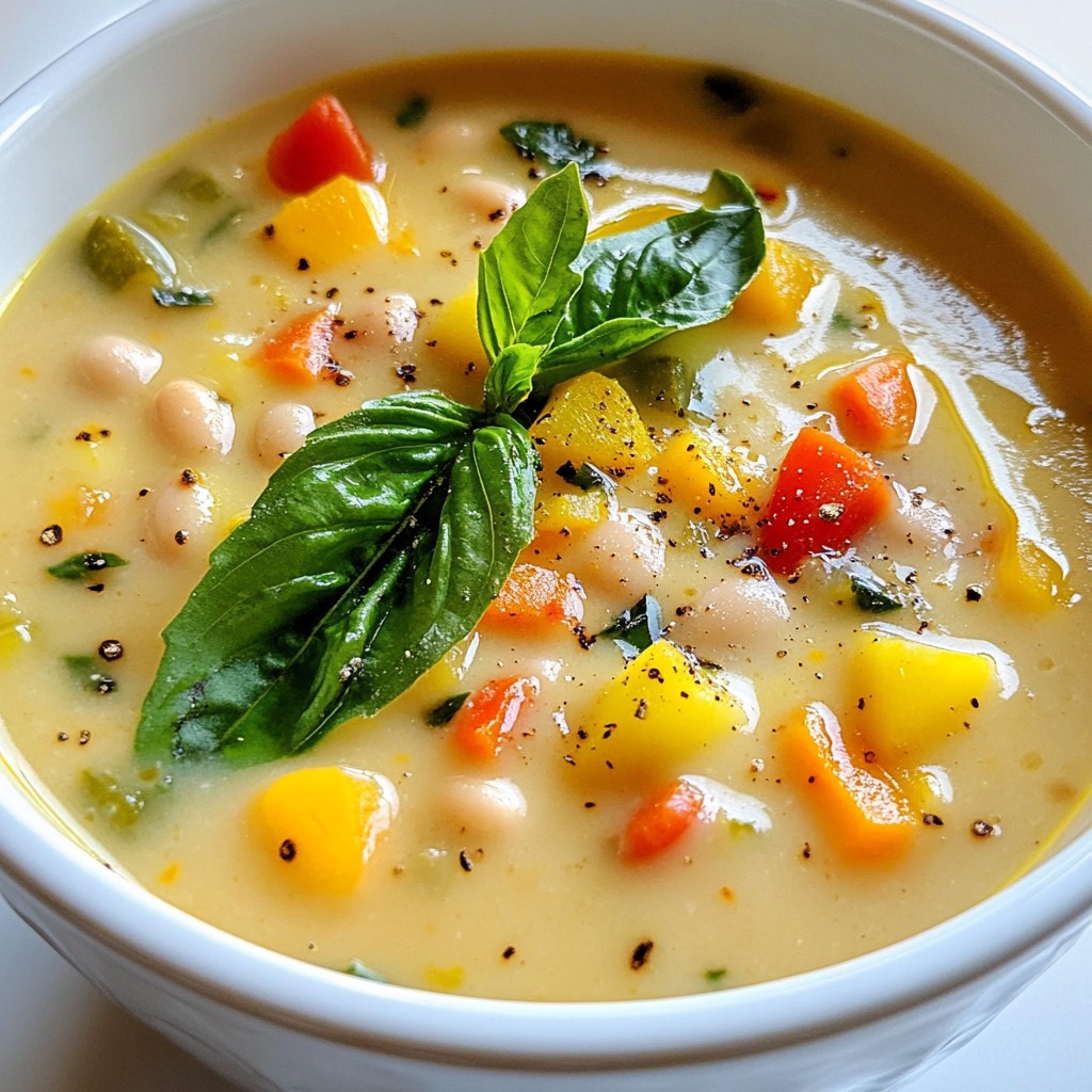 Creamy Tuscan White Bean Soup Flavorful and Cozy Dish