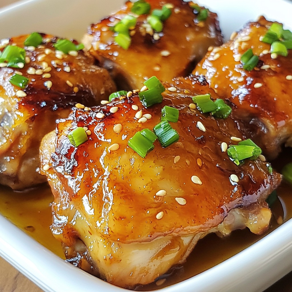 Honey Soy Glazed Chicken Thighs Flavorful Dinner Option
