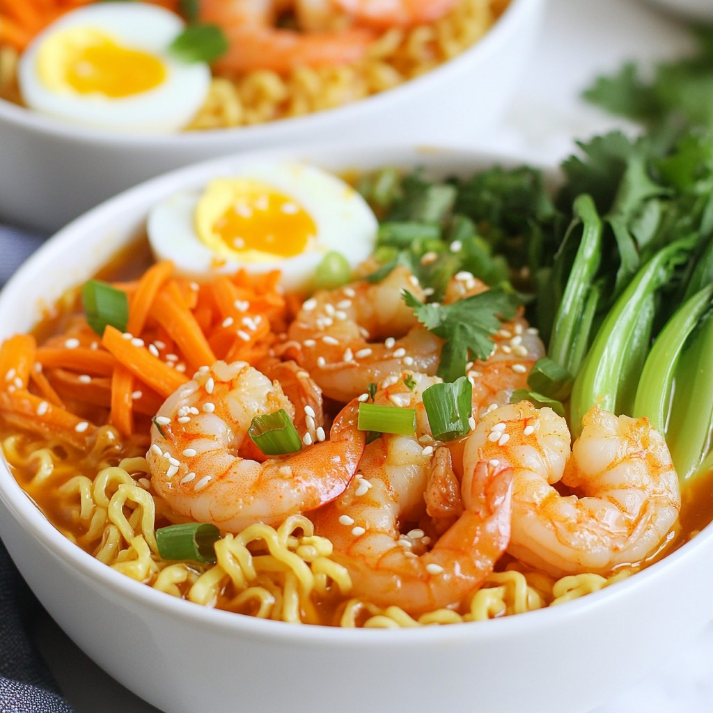 Spicy Shrimp Ramen Bowls Packed with Flavor and Heat