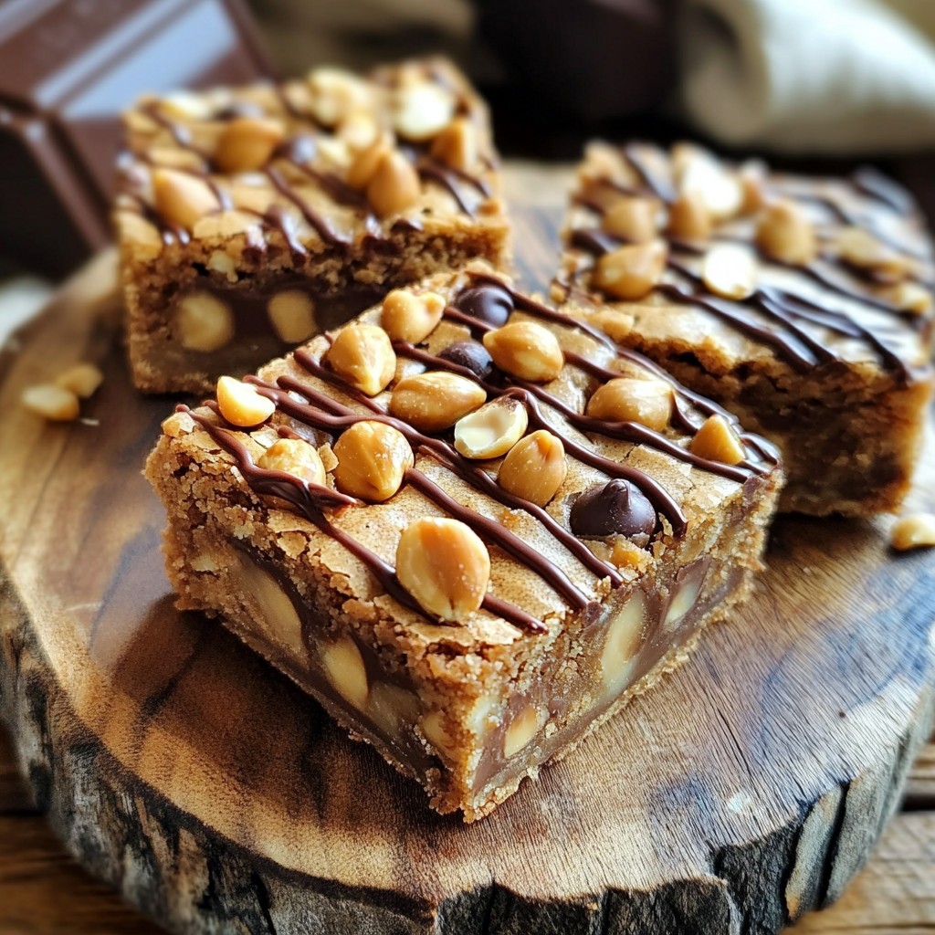 Peanut Butter Chocolate Chip Blondies Irresistible Treat