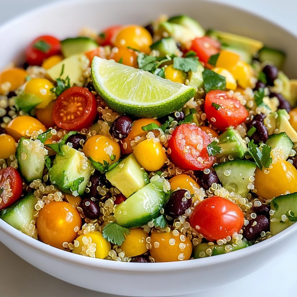 Honey Lime Quinoa Salad Flavorful and Refreshing Dish