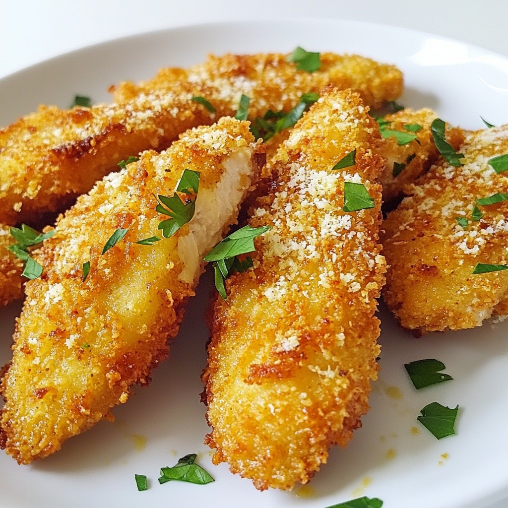Garlic Parmesan Chicken Tenders Easy and Tasty Recipe