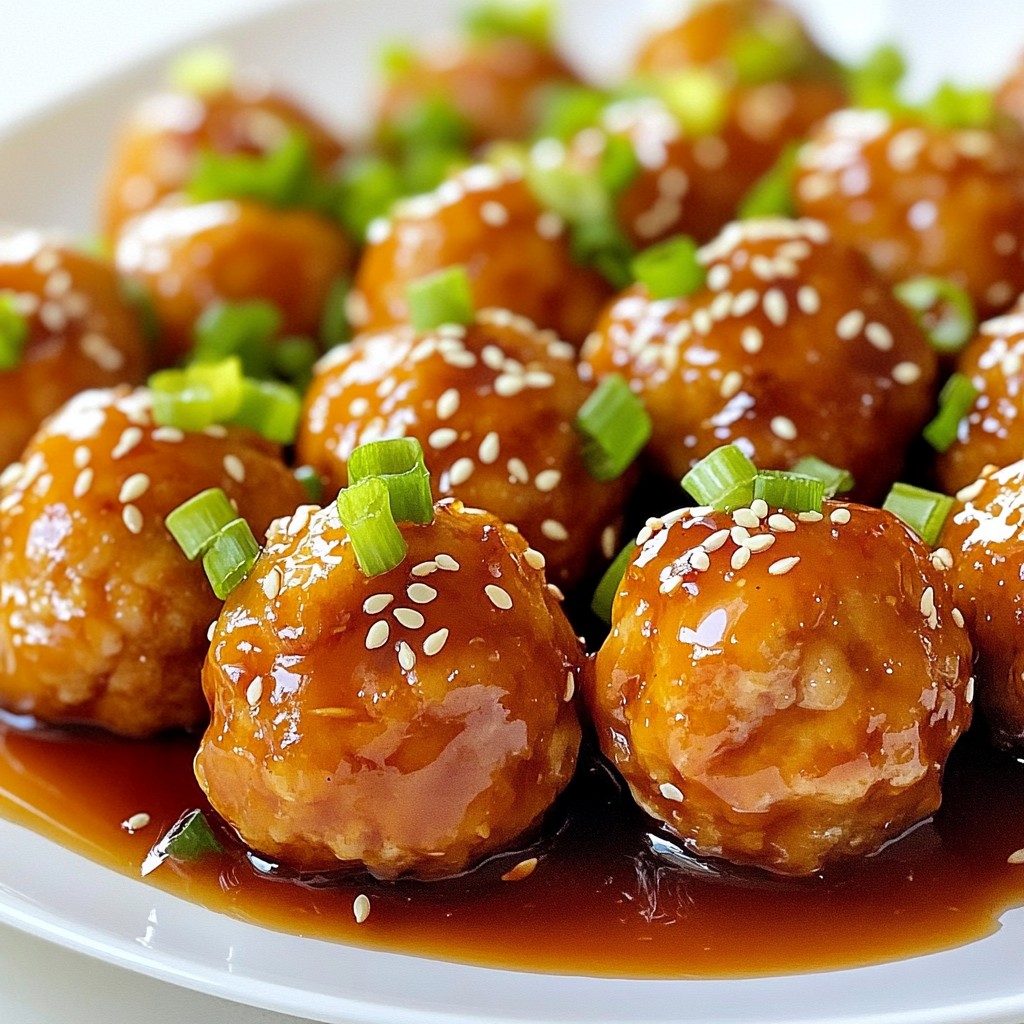 Teriyaki Chicken Meatballs Delicious and Easy Recipe