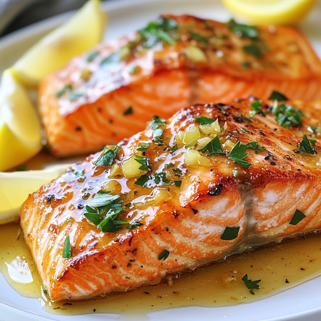 Honey Garlic Butter Roasted Salmon Quick and Tasty Dish