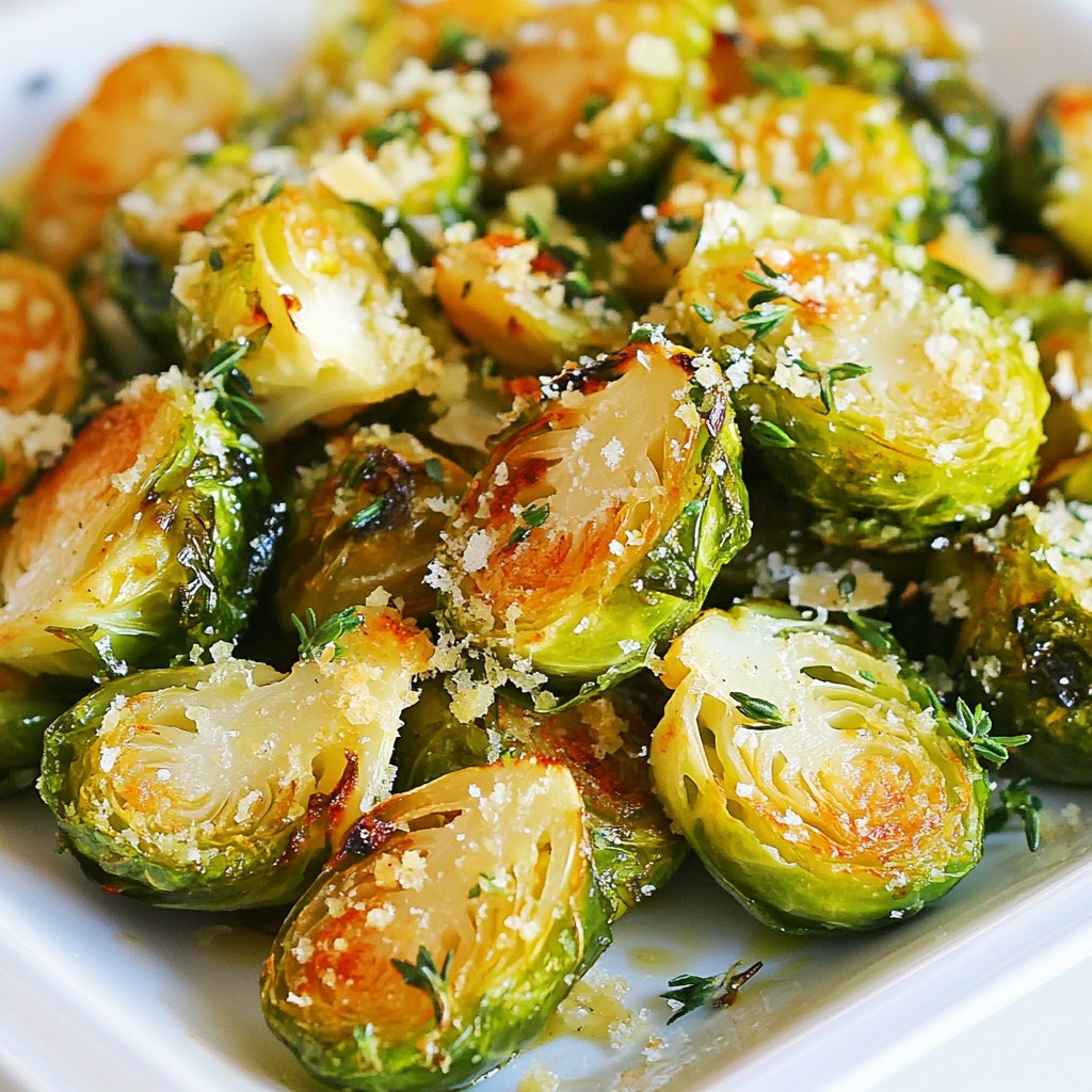 Garlic Herb Roasted Brussels Sprouts Simple and Tasty