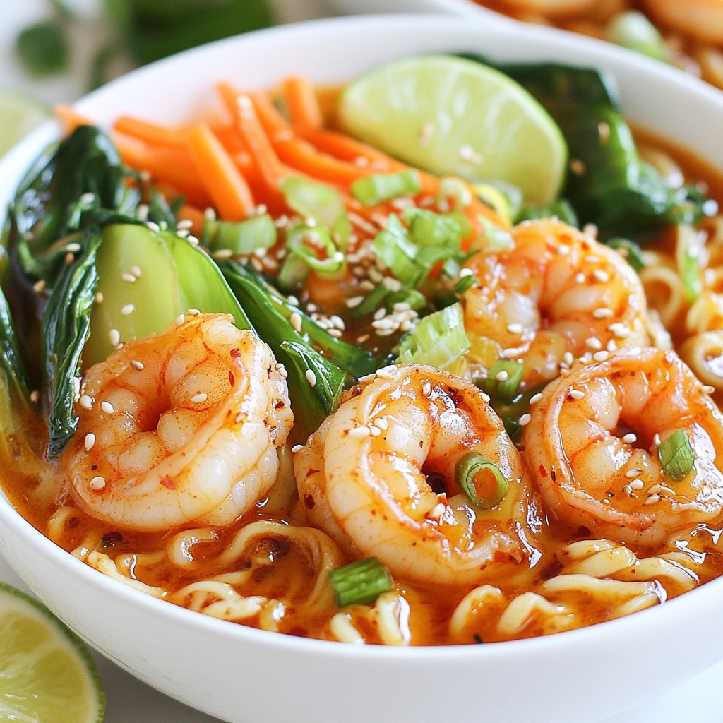 Spicy Shrimp Ramen Bowls Flavorful and Simple Dish