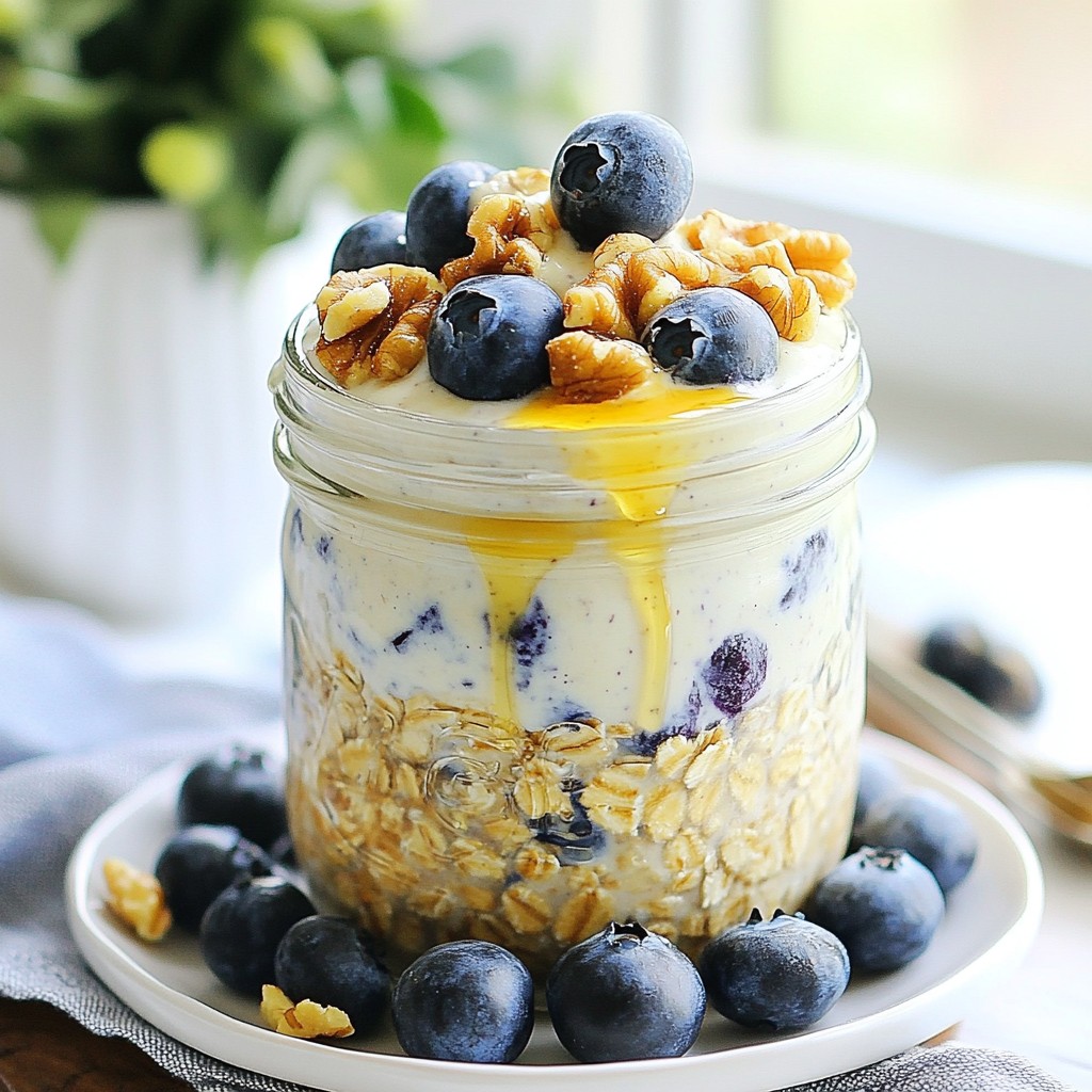 Blueberry Muffin Overnight Oats Delightful Recipe