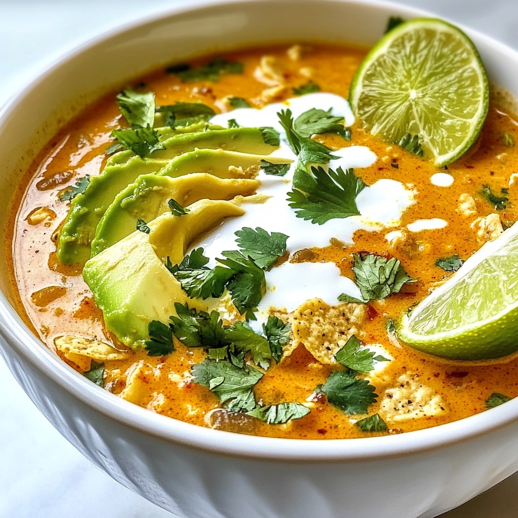 Creamy Chicken Tortilla Soup Simple Comfort Meal