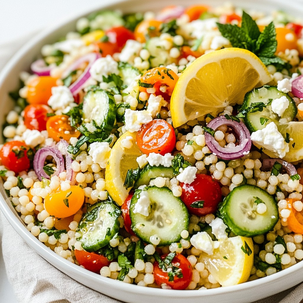Lemon Herb Couscous Salad Fresh and Flavorful Dish