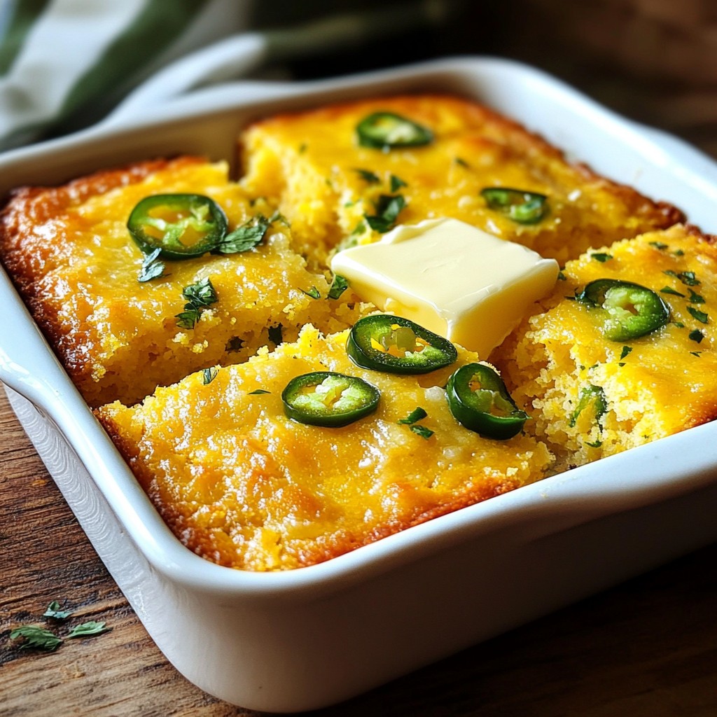 Cheddar Jalapeño Cornbread Flavorful and Easy Recipe
