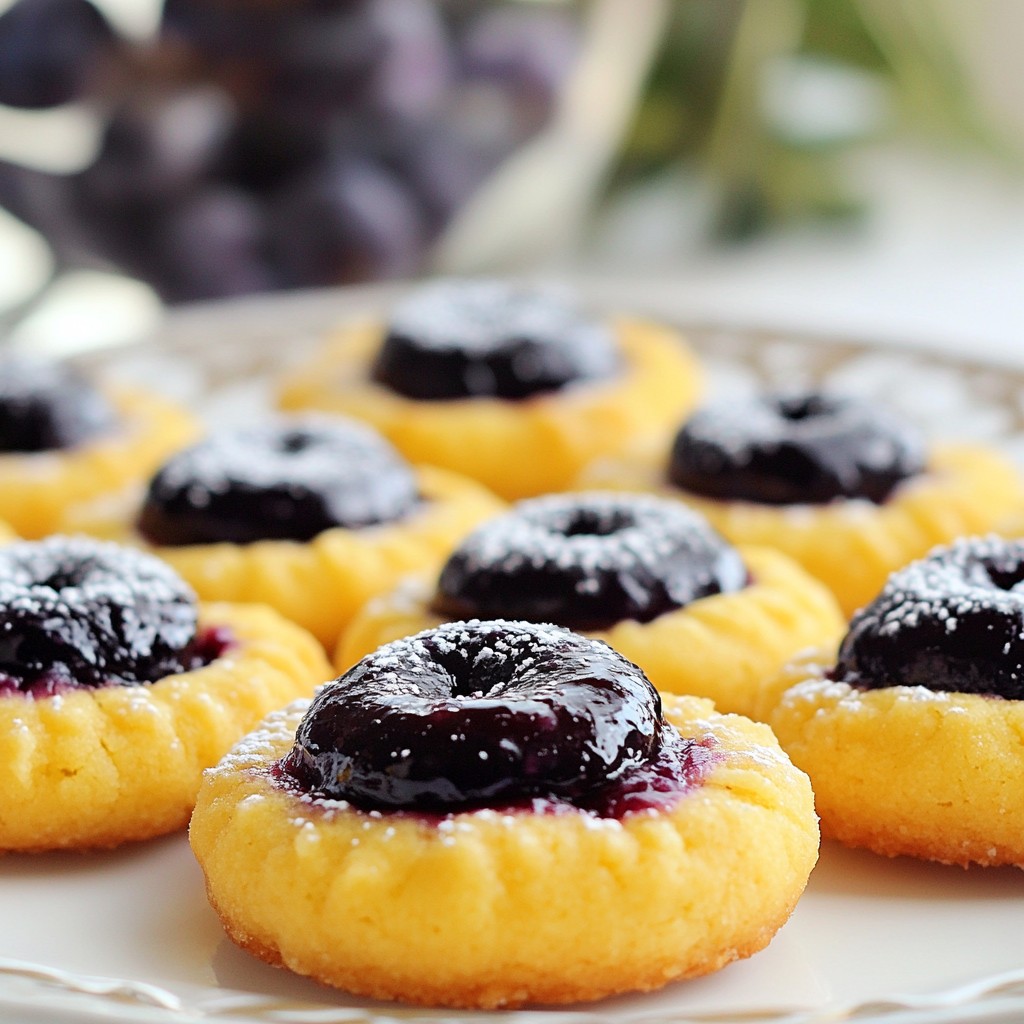 Blueberry Jam Thumbprint Cookies Delightful Treat