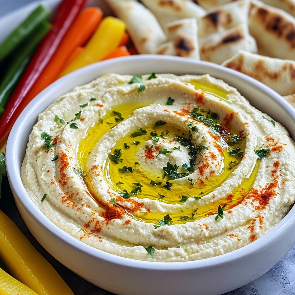 Lemon Garlic Hummus Flavorful and Easy Recipe
