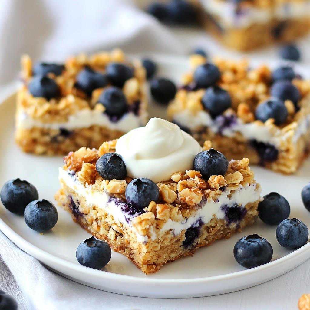 Blueberry Oatmeal Breakfast Bars Nutritious and Simple