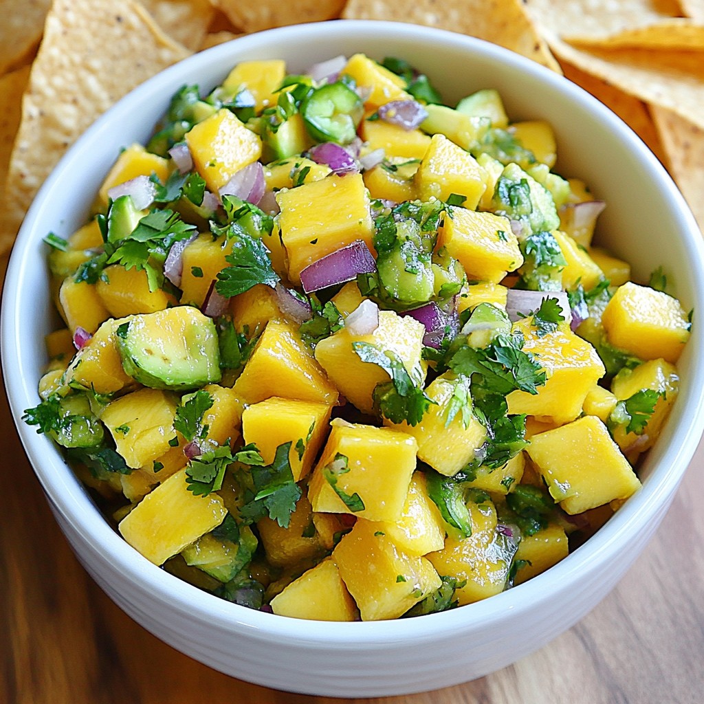 Mango Avocado Salsa Fresh and Flavorful Delight