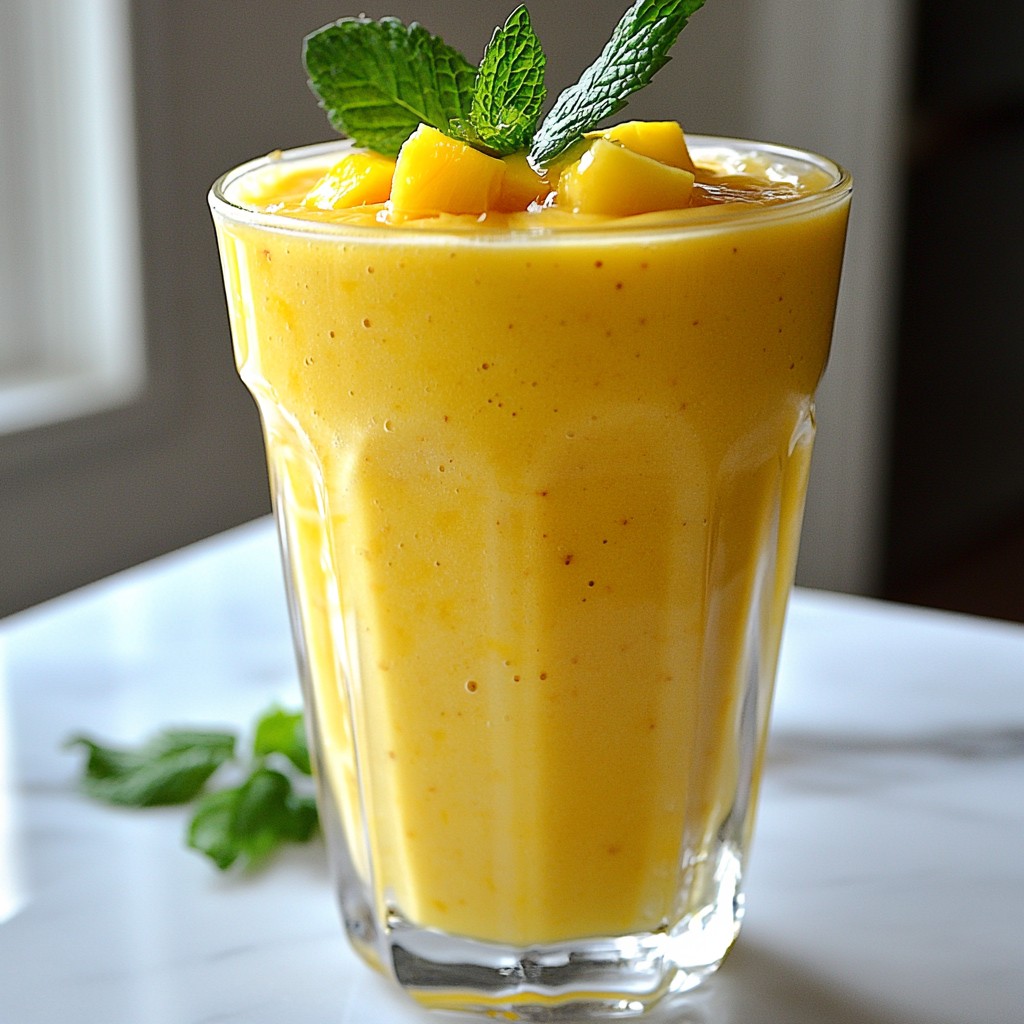 Mango Pineapple Smoothie Refreshing and Nutritious Drink