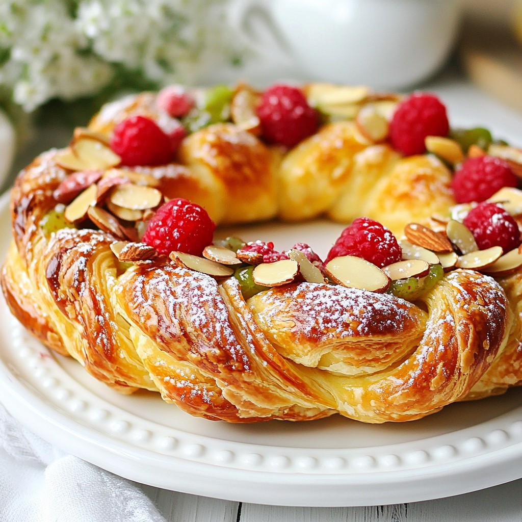 Raspberry Almond Danish Ring Delightful Pastry Recipe