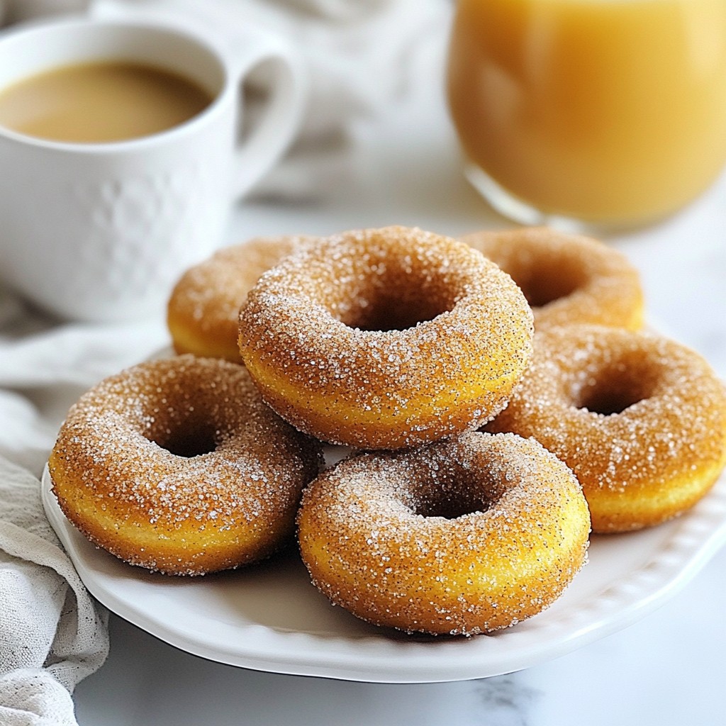 Cinnamon Sugar Pumpkin Donuts Easy Fall Treat