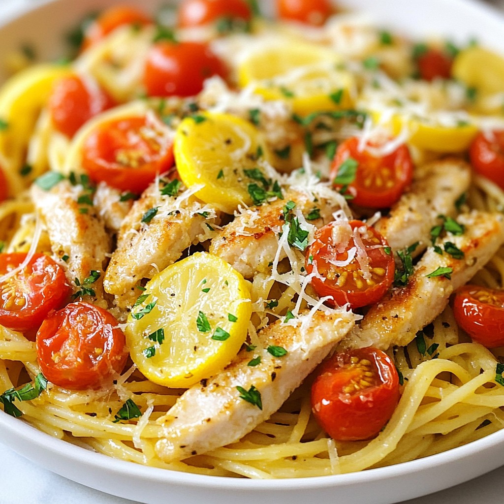 Lemon Garlic Chicken Pasta Simple and Tasty Meal