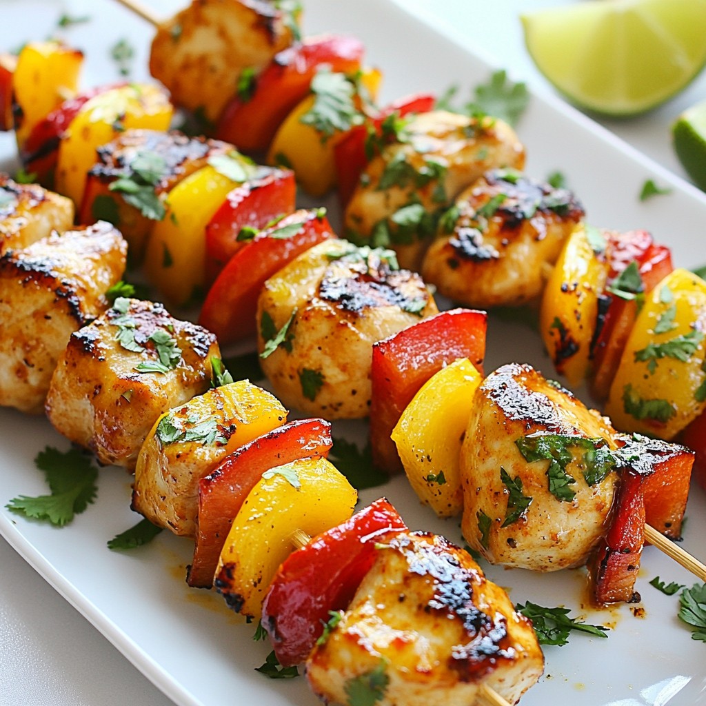 Sweet Chili Lime Chicken Kabobs Flavorful Grilled Dish