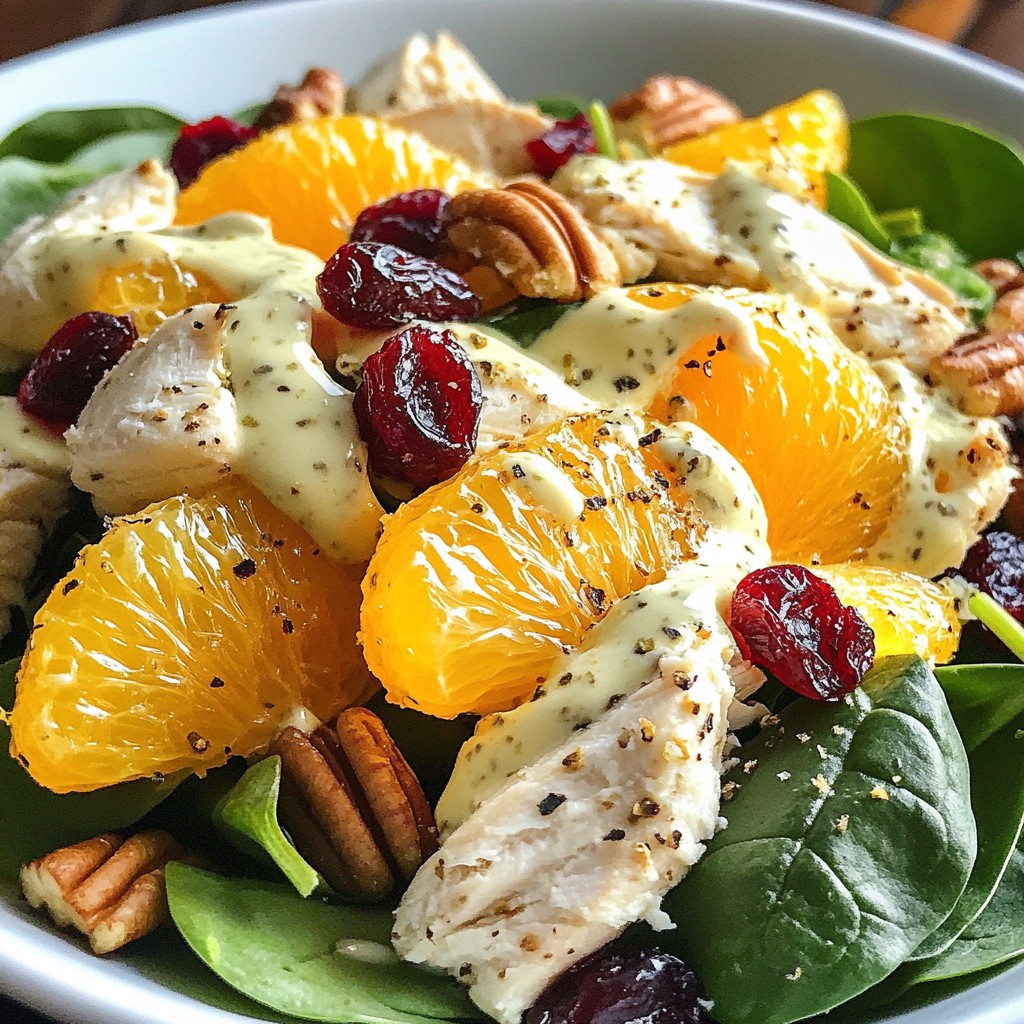 Orange Cranberry Chicken Salad Tasty and Fresh Meal