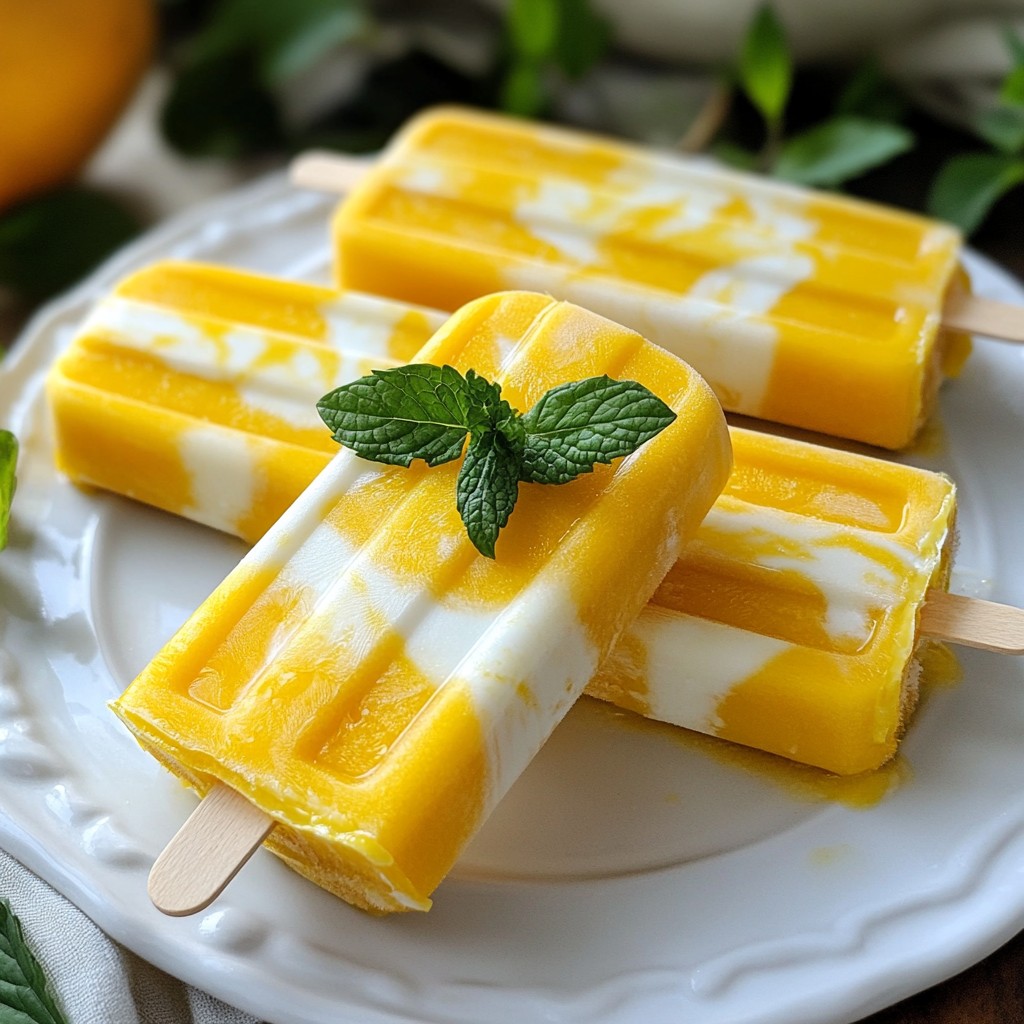 Creamy Mango Lassi Popsicles Fresh Summer Treat