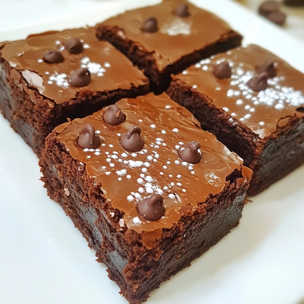 Triple Chocolate Fudge Brownies Rich and Decadent Treat
