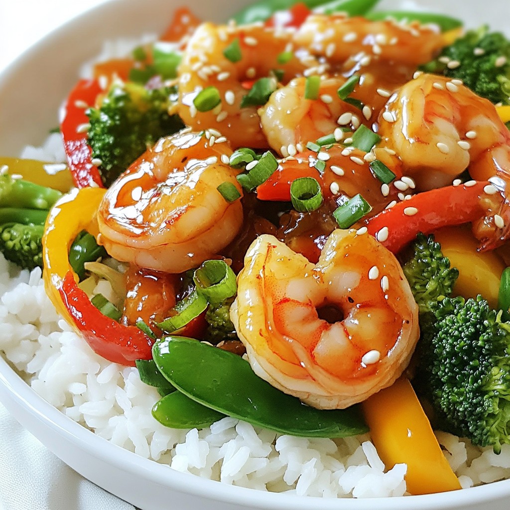 Honey Garlic Shrimp Stir Fry Quick and Tasty Meal