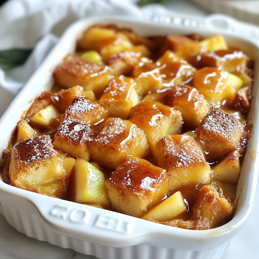 Caramel Apple Bread Pudding Delightful and Cozy Treat