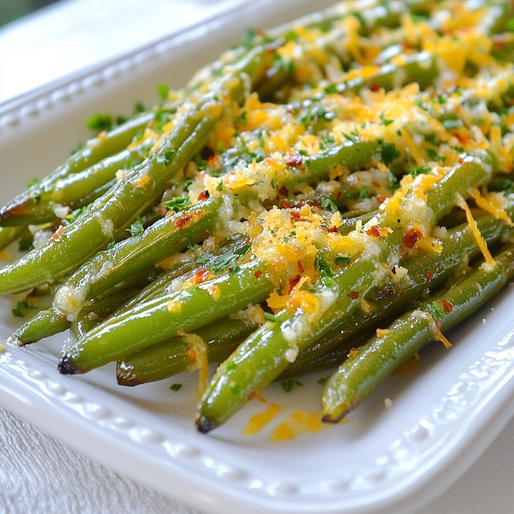 Crispy Garlic Parmesan Green Beans Simple and Tasty