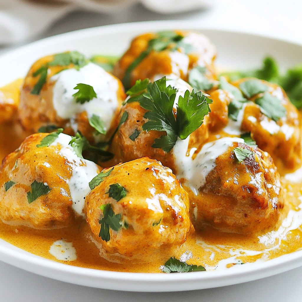Butter Chicken Meatballs Flavorful and Easy Recipe