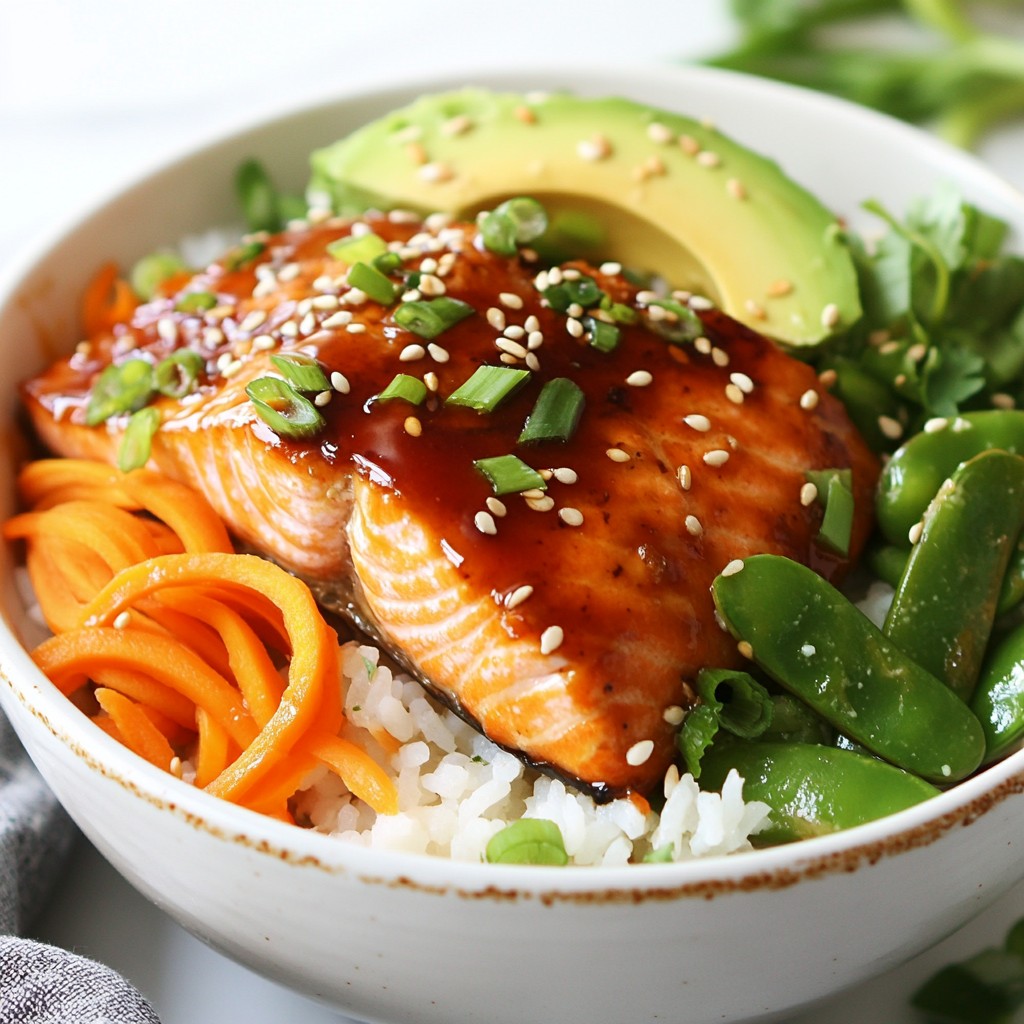 Teriyaki Glazed Salmon Bowls Flavorful and Nutritious