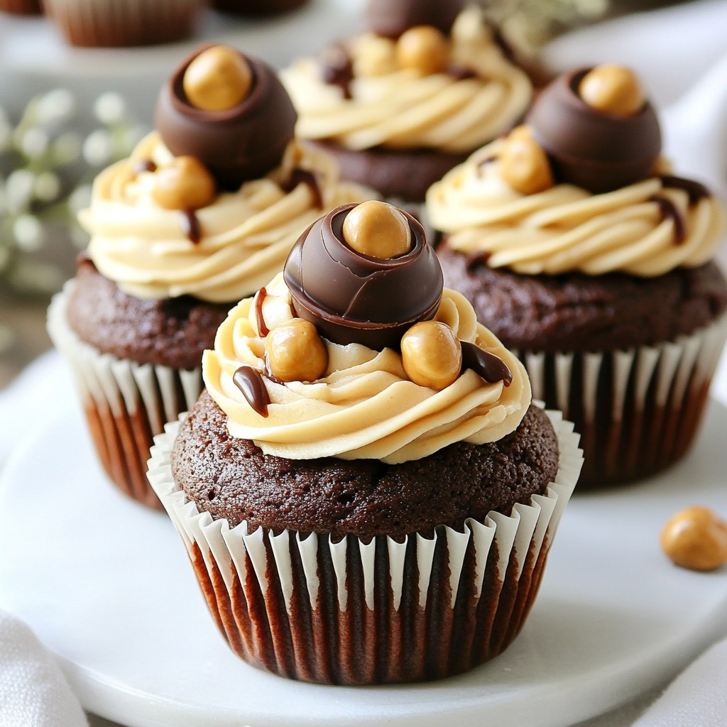 Chocolate Peanut Butter Cupcakes Irresistible Delight