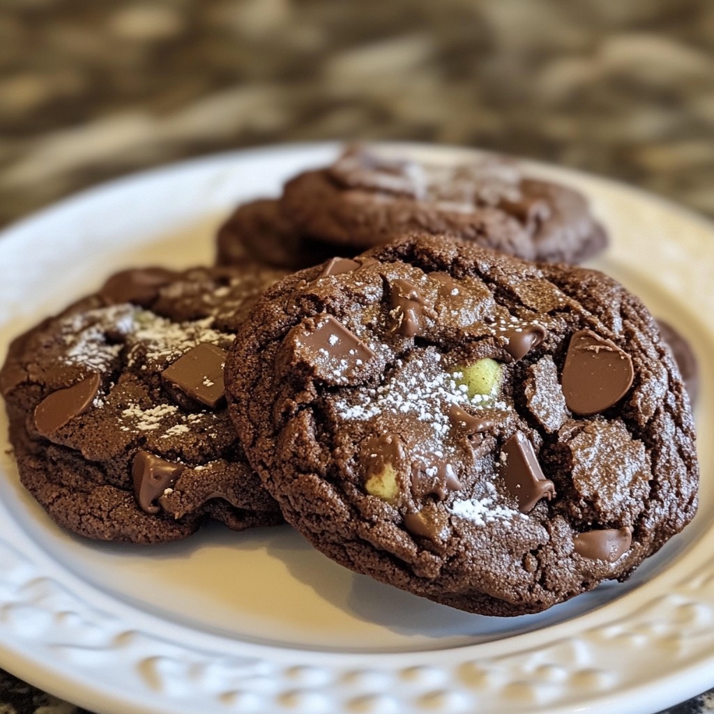 Double Chocolate Mint Cookies Irresistible Treats