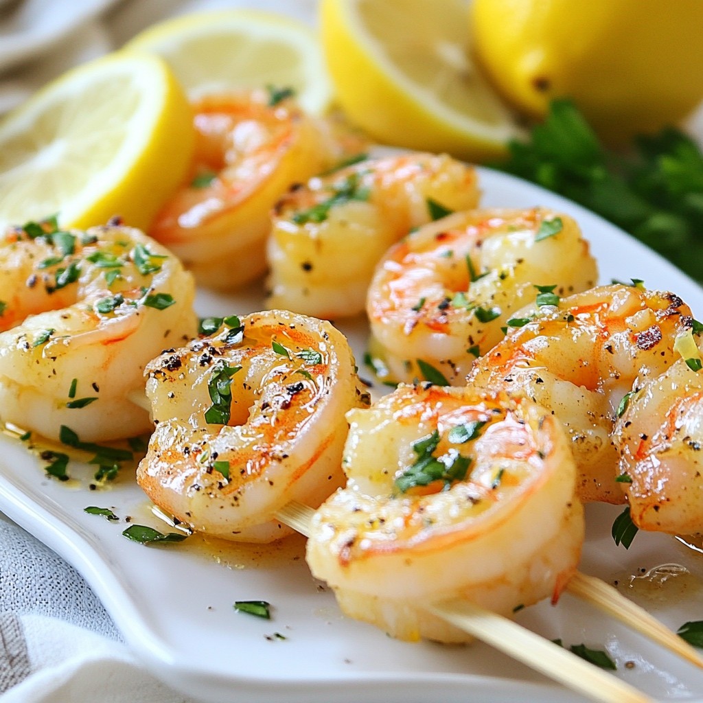 Lemon Garlic Shrimp Skewers Flavorful and Easy Meal