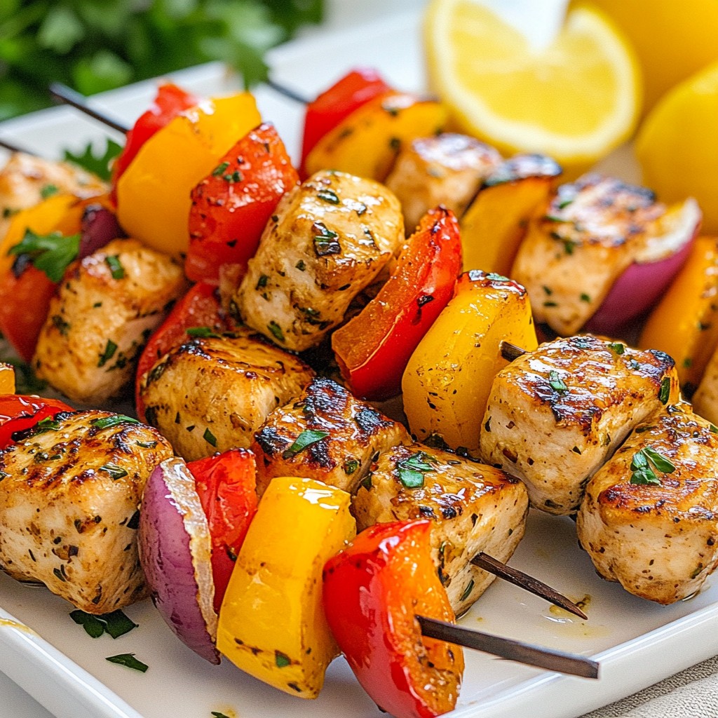 Garlic Herb Chicken Kabobs Flavorful and Simple Meal