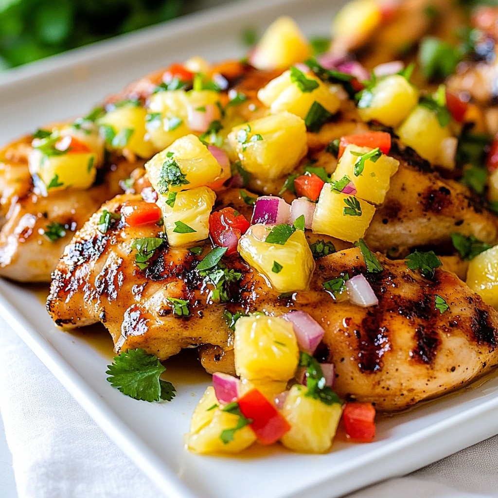 Pineapple Salsa Grilled Chicken Flavorful and Easy Dish