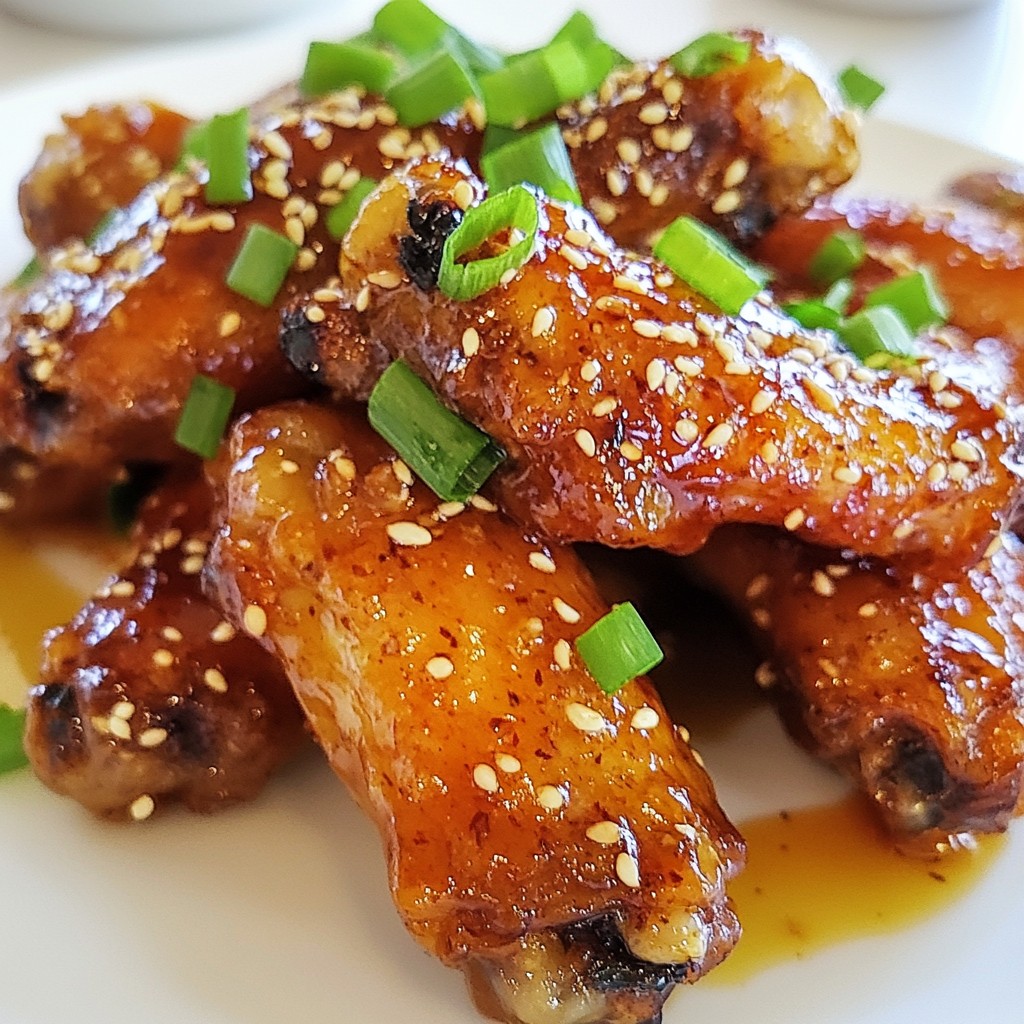Honey Garlic Sesame Sticky Wings Tasty and Easy Recipe