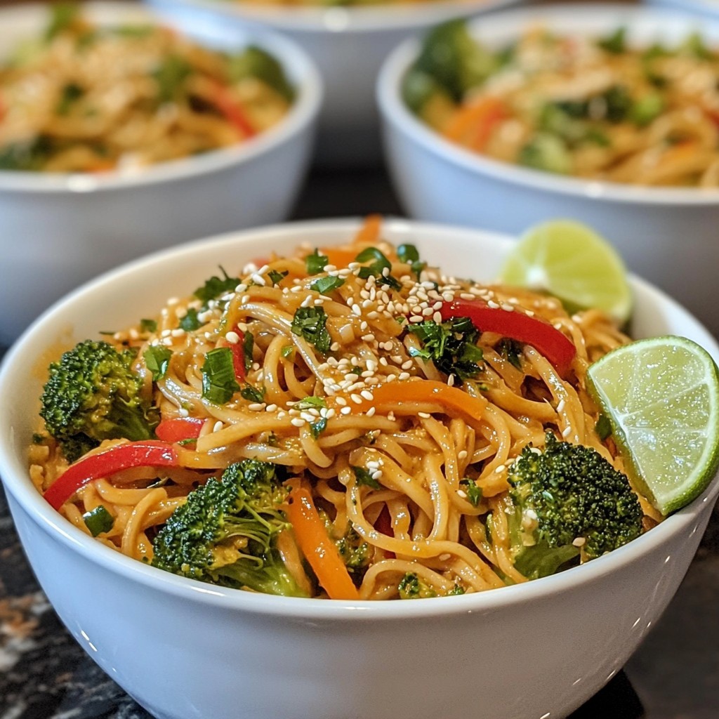 Vegan Sesame Peanut Noodles Quick and Easy Recipe
