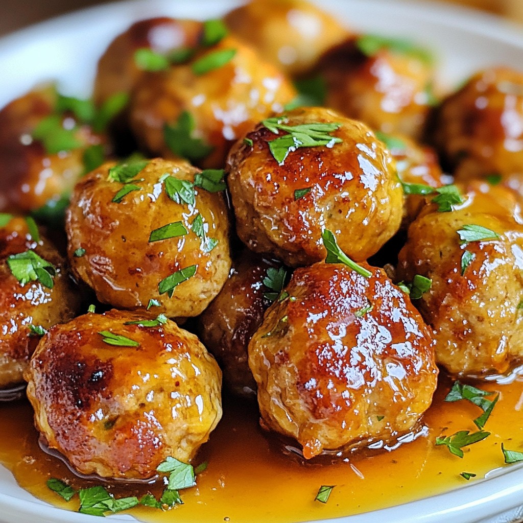 Maple Glazed Turkey Meatballs Delightful and Easy Meal