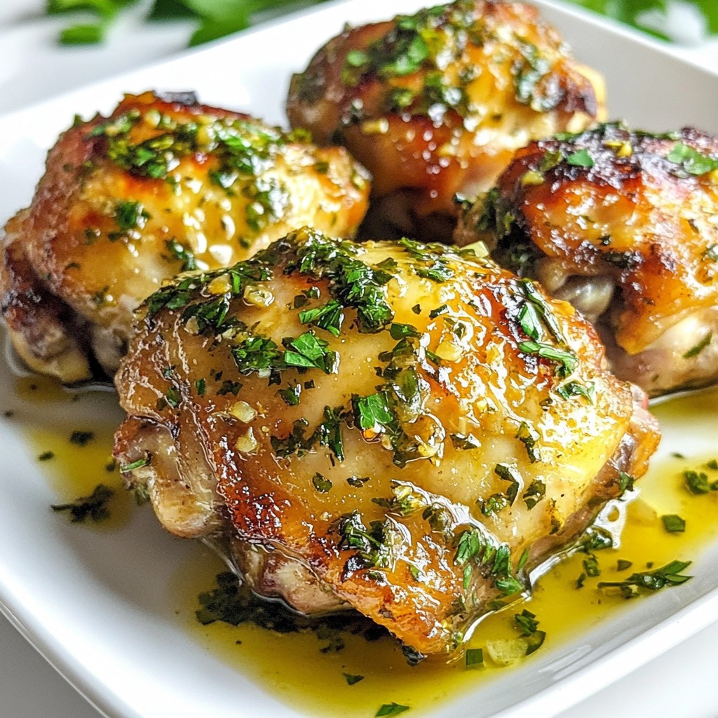 Instant Pot Garlic Herb Chicken Thighs Quick Recipe