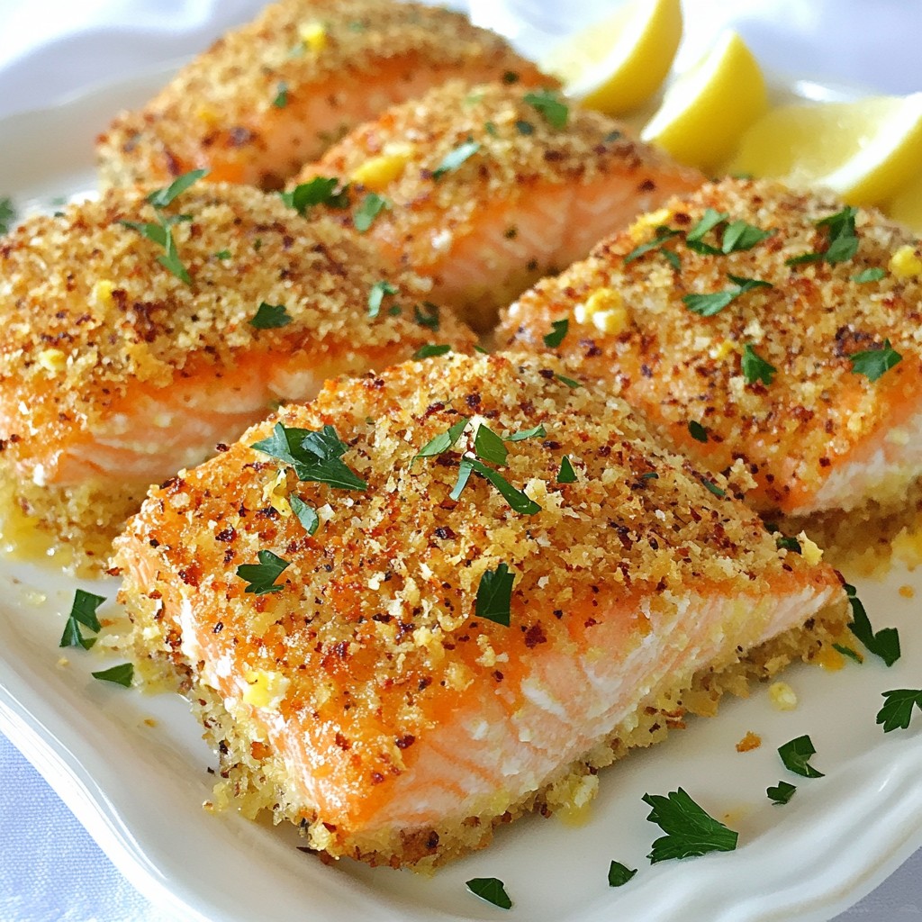 Garlic Parmesan Crusted Salmon Flavorful and Easy Recipe