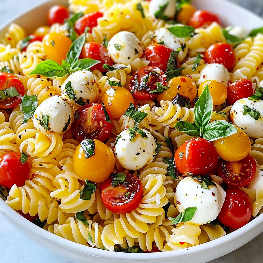Caprese Pasta Salad Fresh and Flavorful Delight