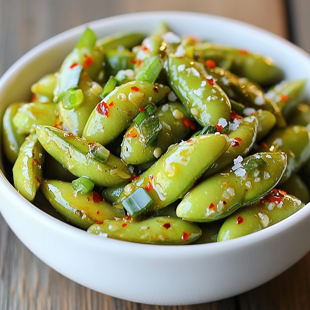 Spicy Garlic Edamame Flavorful and Simple Snack