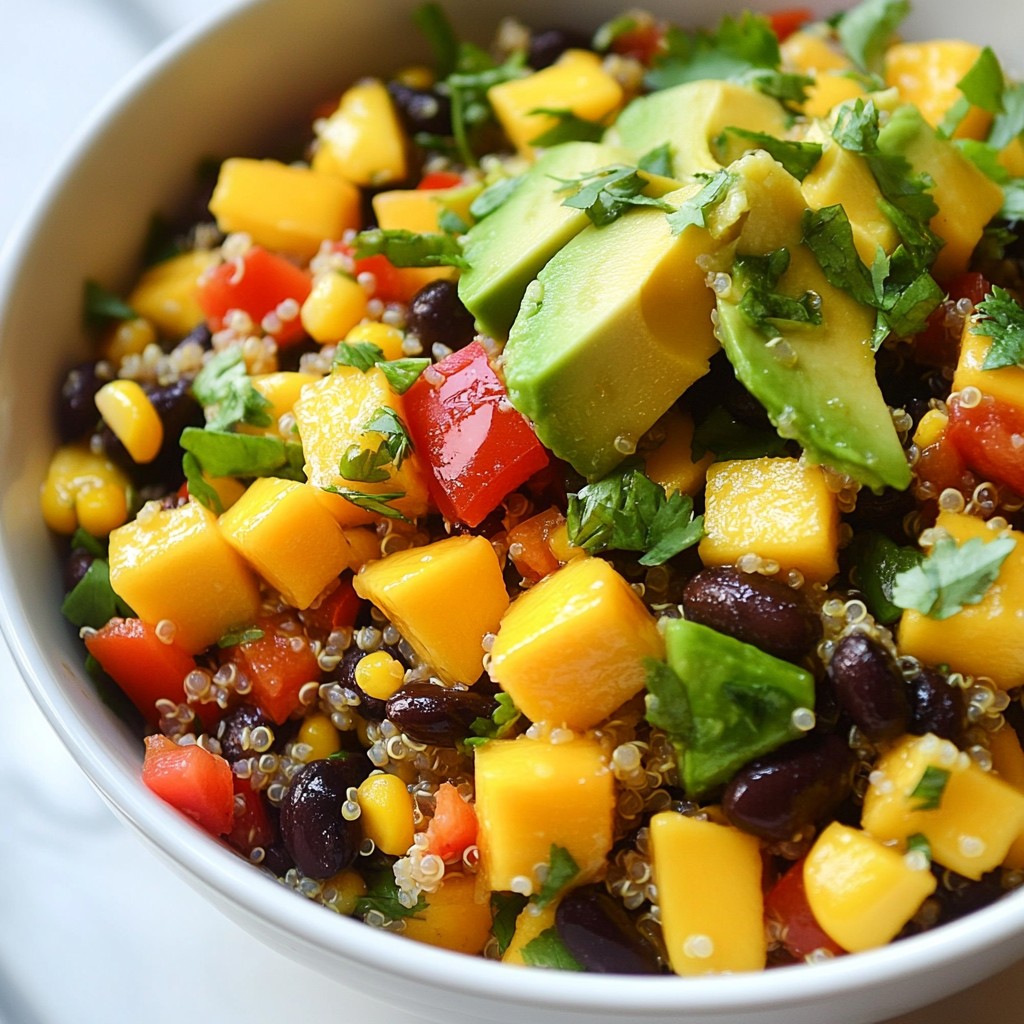 Mango Black Bean Quinoa Salad Fresh and Flavorful Dish