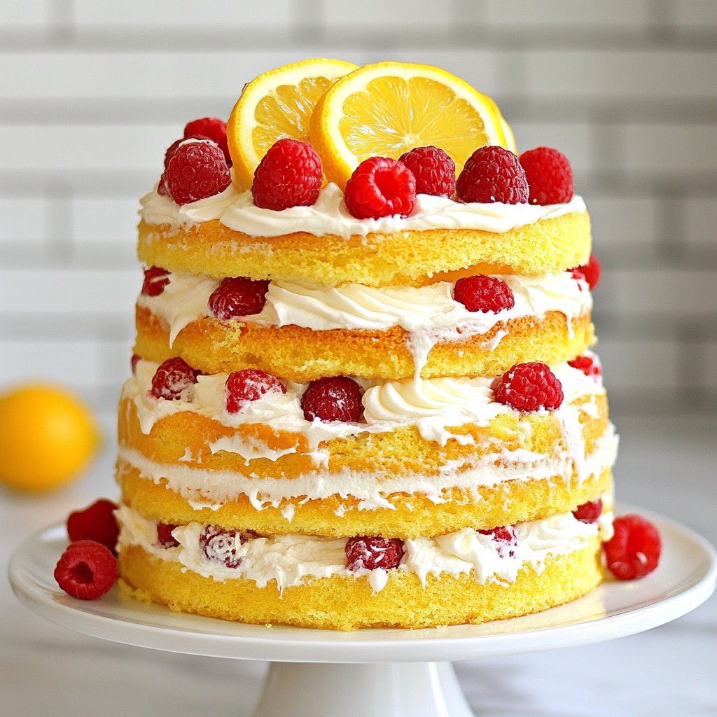 Lemon Raspberry Layer Cake Delightful Dessert Recipe