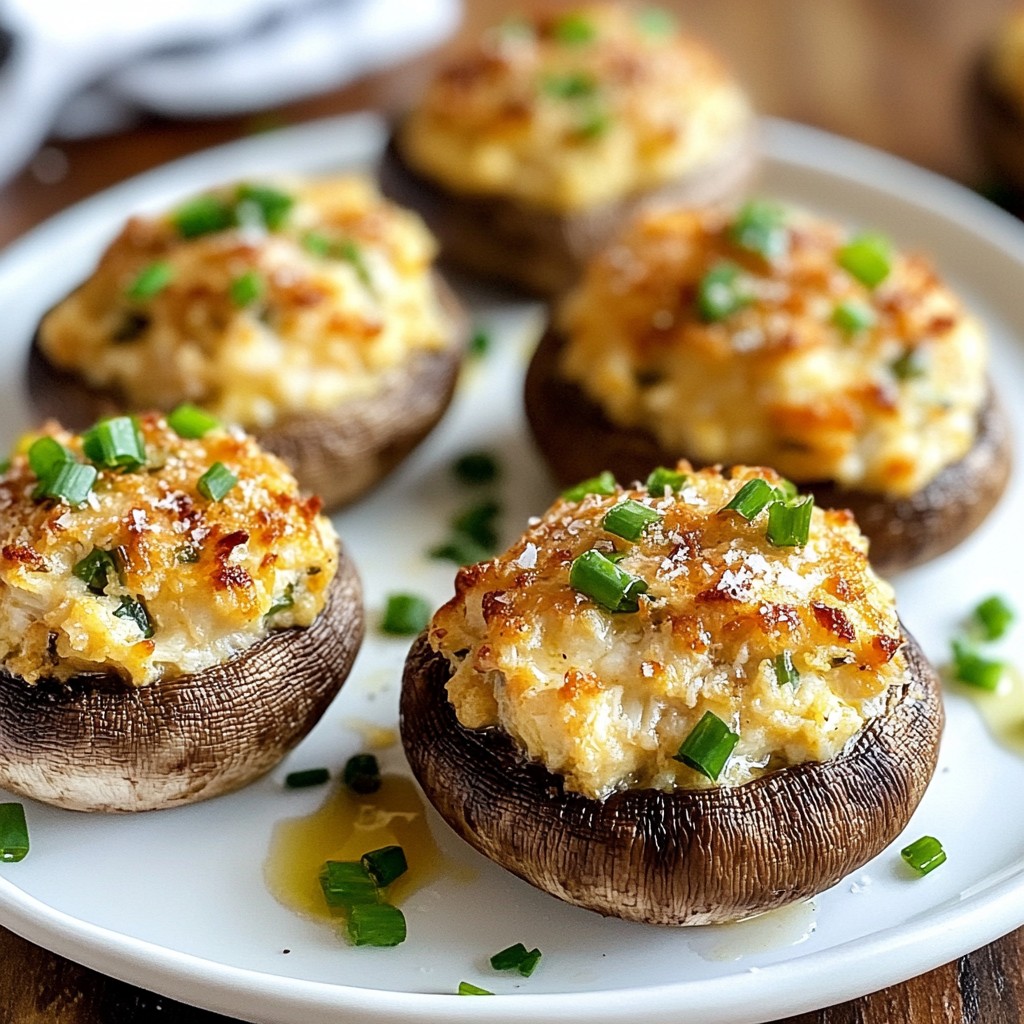 Cajun Crab Stuffed Mushrooms Flavorful and Easy Recipe