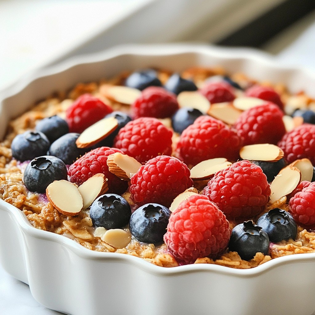 Berry Almond Baked Oatmeal Tasty and Healthy Start
