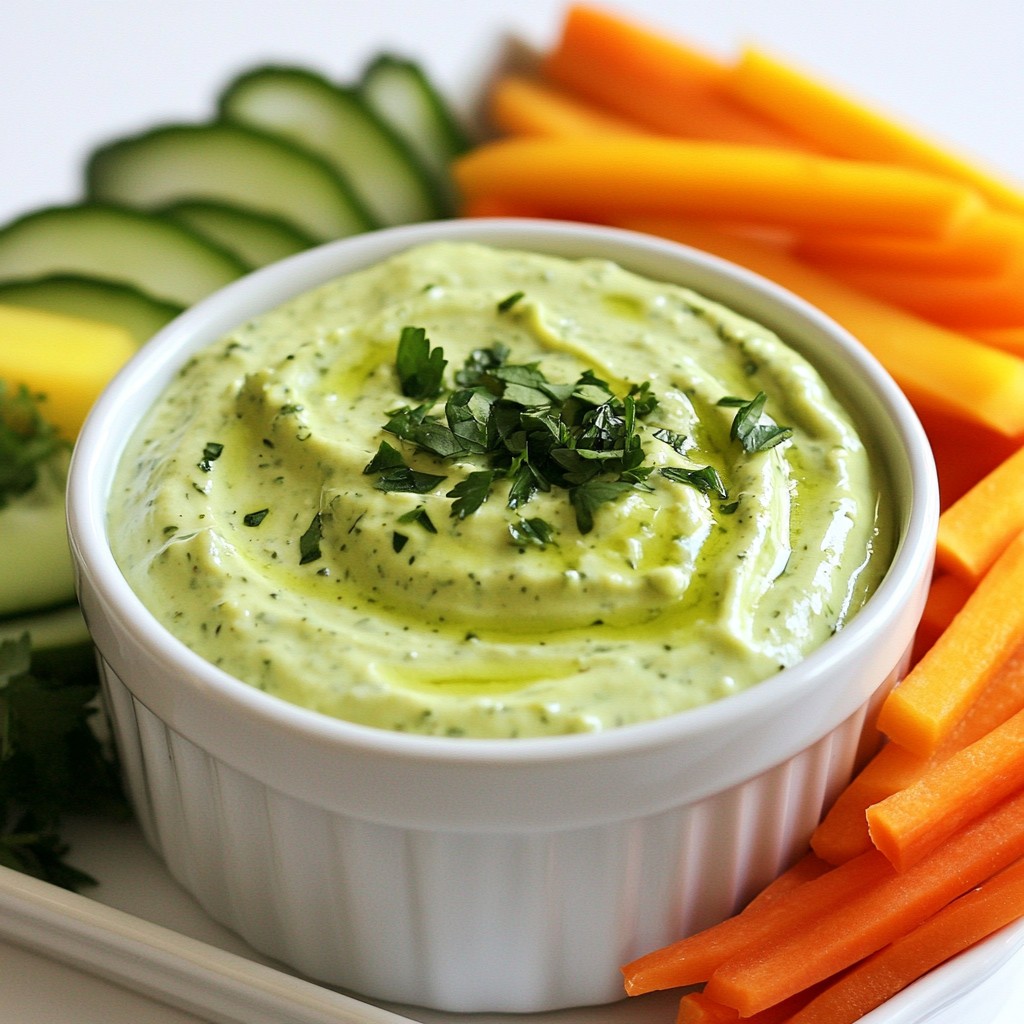 Creamy Avocado Ranch Dip Flavorful and Easy Recipe