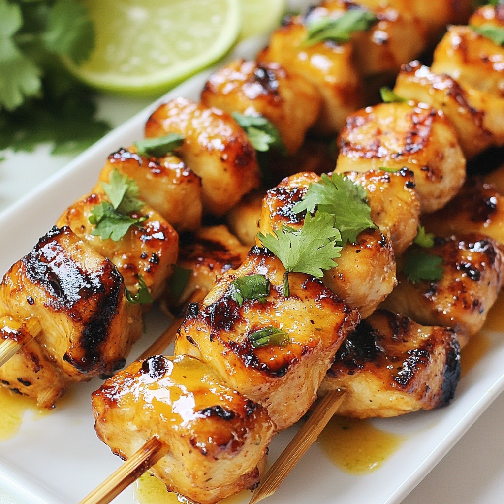 Honey Lime Chicken Skewers Flavorful Grilled Delight