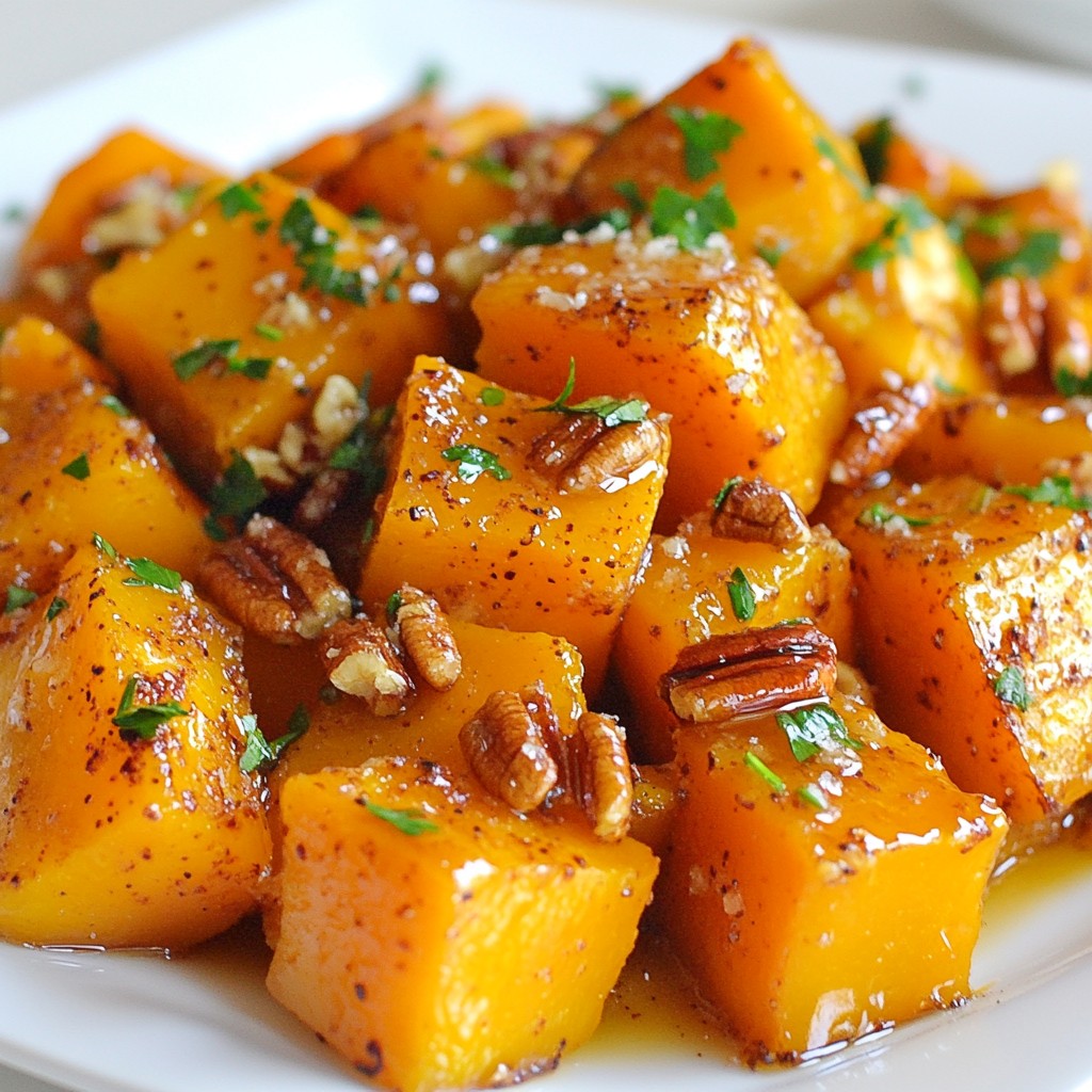 Maple Glazed Roasted Butternut Squash Delight